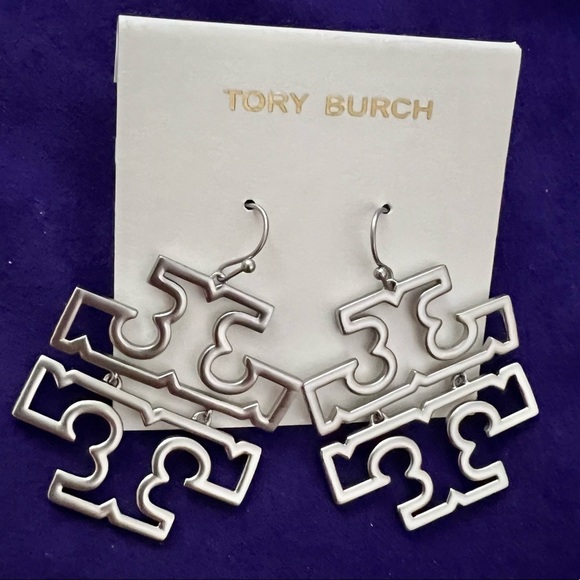 đTory Burch Authentic Silver Earrings At Awesome Prices To Buy Now & Save - Picture 6 of 13